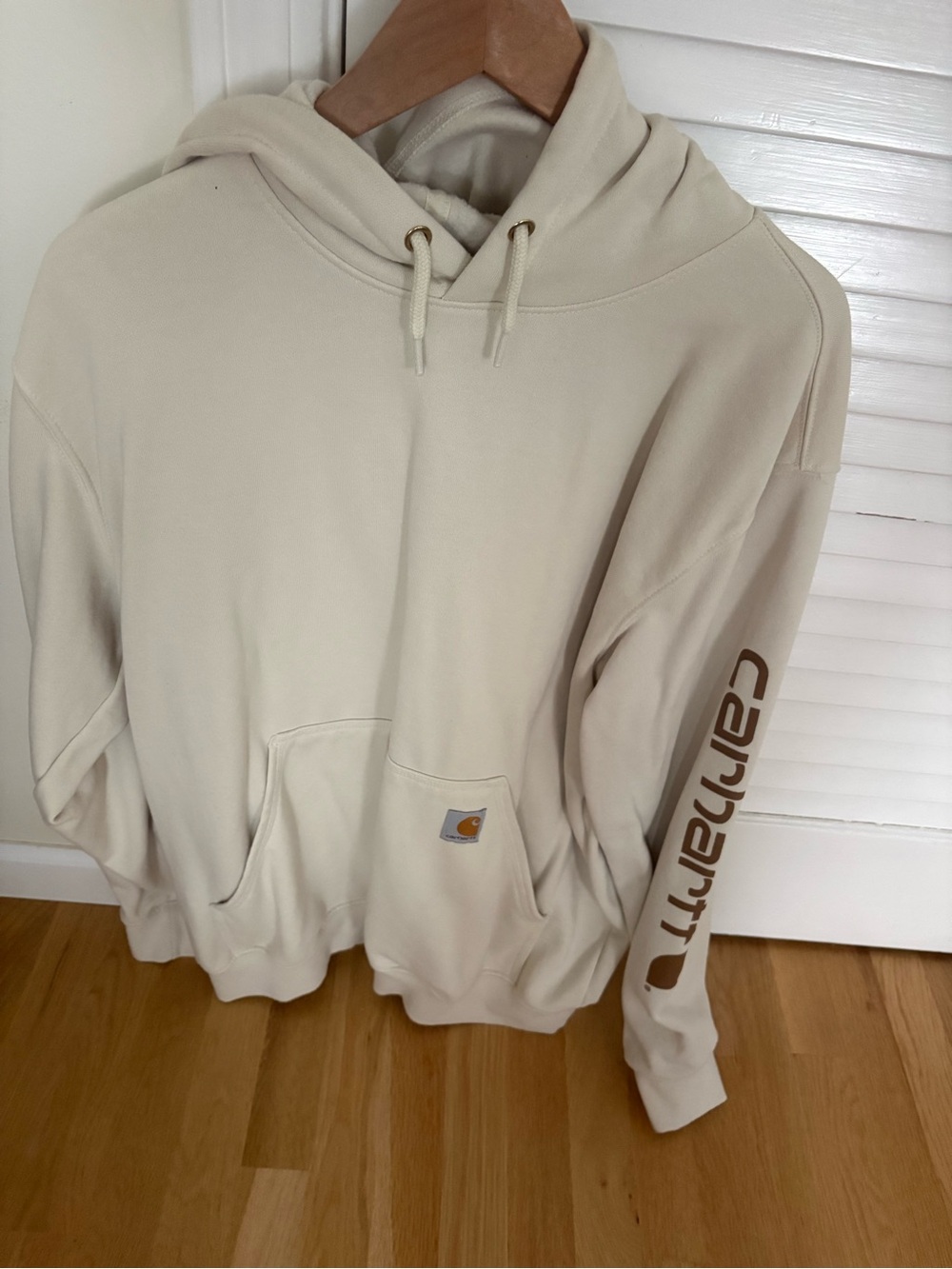 Carhartt Women's Cream Hoodie Sweatshirt